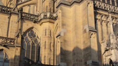 Maria-Empfaengnis-Dom içinde sıcak bir sabahı Linz bahar Upper Austria