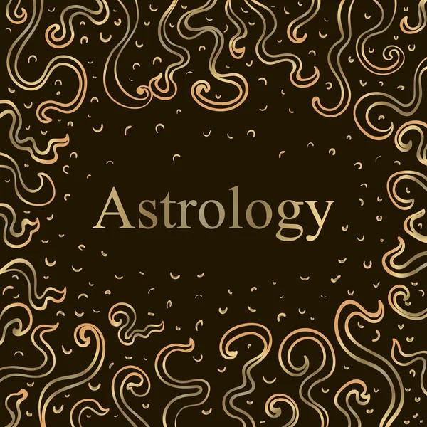 Золото слово астрологія . — стоковий вектор