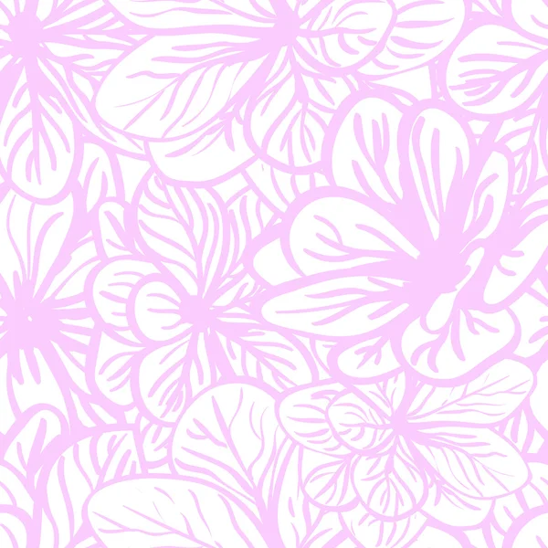 Vector patrón floral sin costura — Vector de stock