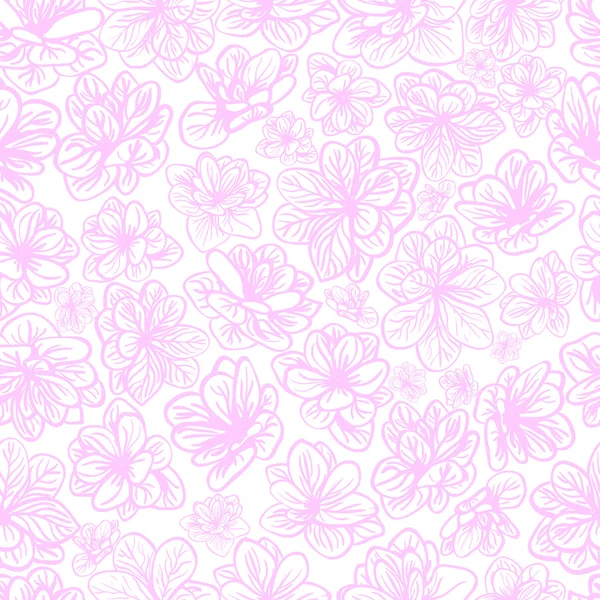 Vecteur motif floral sans couture — Image vectorielle