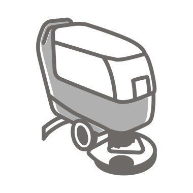 Vektör simge scrubber makinenin