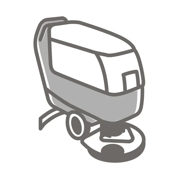 Vektör simge scrubber makinenin