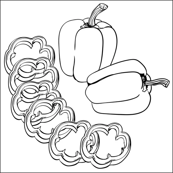 ピーマンのベクトル イラスト ストックベクター C Lizavetas