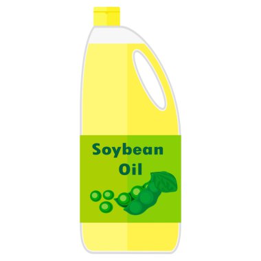 Soya yağı ile bir şişe çizimi