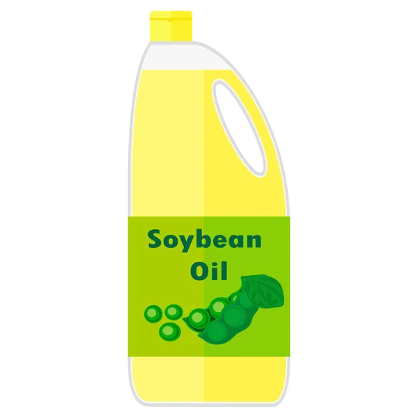 Soya yağı ile bir şişe çizimi