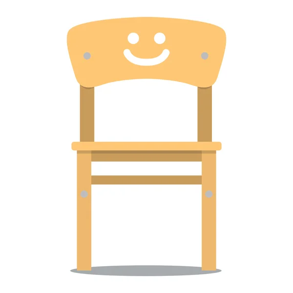 Vector illustration of children chair — Stock Vector