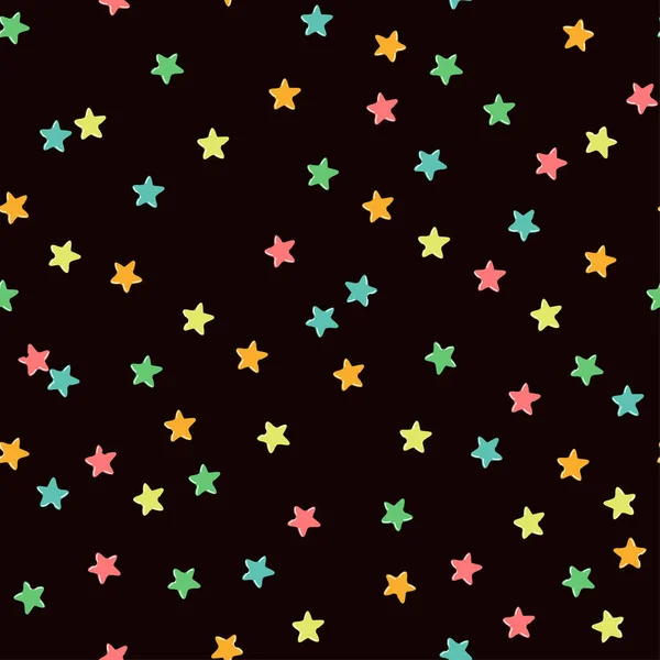 Colorido patrón moderno sin costuras con forma de estrella — Vector de stock