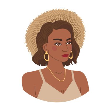 Moda kızı saç stilinin renkli bir örneği