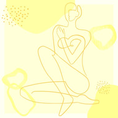 Damla şekilli kadın vücudu tasviri