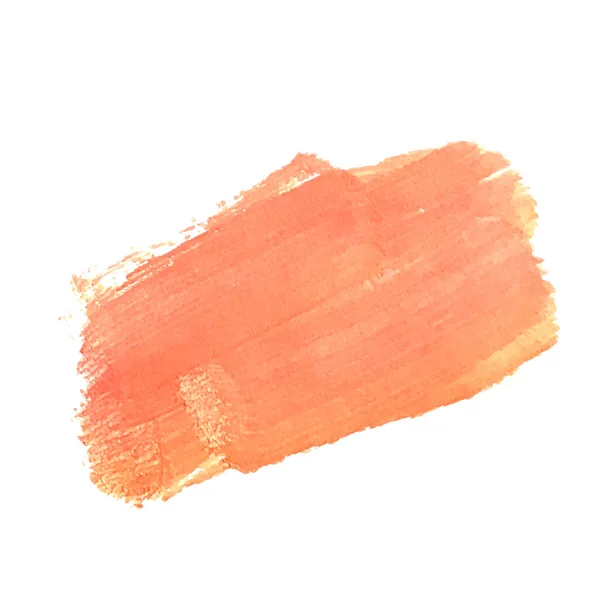 Mancha naranja abstracta aislada sobre fondo blanco. — Vector de stock
