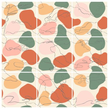 Sosyal medya paylaşımı için kusursuz soyut modayı şablonları