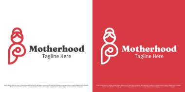 Ana sağlık logosu çizim vektörü. Kadın sağlık silueti. Basit asgari feminen simge vektörü.