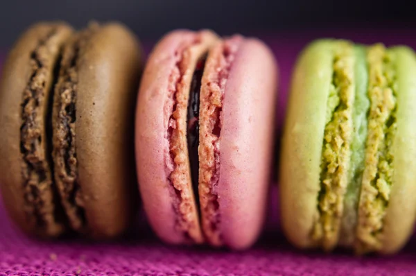 Çizgi üzerinde macaroons