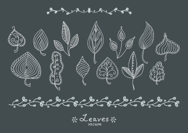 Doodle elle çizilmiş kümesi iskeletler bırakır