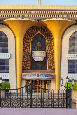 Orta Doğu, Arap Yarımadası, Umman, Muscat. Muscat 'taki Al Alam Sarayı.