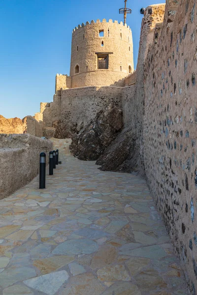 Moyen Orient Péninsule Arabique Oman Muscat Muttrah Passerelle Vers Fort — Photo
