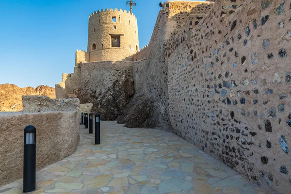 Střední Východ Arabský Poloostrov Omán Muscat Muttrah Walkway Muttrah Fort — Stock fotografie