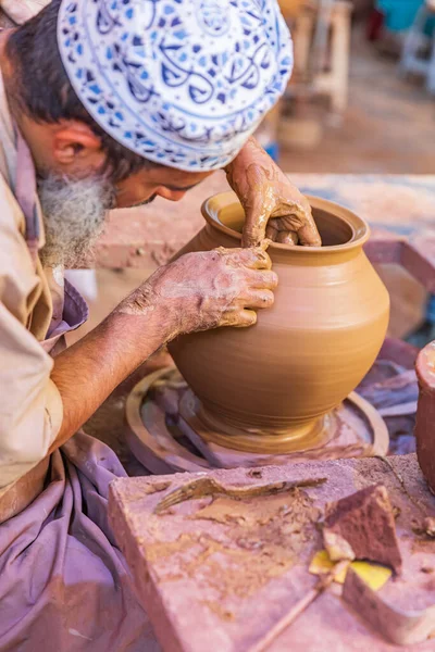 Middle East Arabian Peninsula Oman Dakhiliyah Bahla Oct 2019 Man — Stock Photo, Image