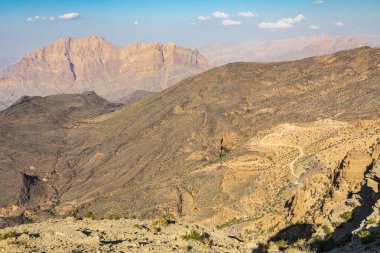 Orta Doğu, Arap Yarımadası, Umman, Ad Dakhiliyah, Al Hamra. Umman 'ın çöl dağları.