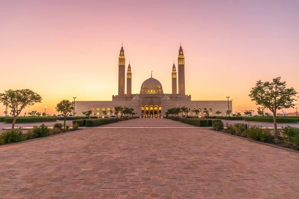 Mellanöstern Arabiska Halvön Oman Dakhiliyah Nizwa Solnedgång Sultan Qaboos Stora — Stockfoto