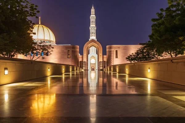 Naher Osten Arabische Halbinsel Oman Maskat Nachtansicht Der Großen Sultan — Stockfoto