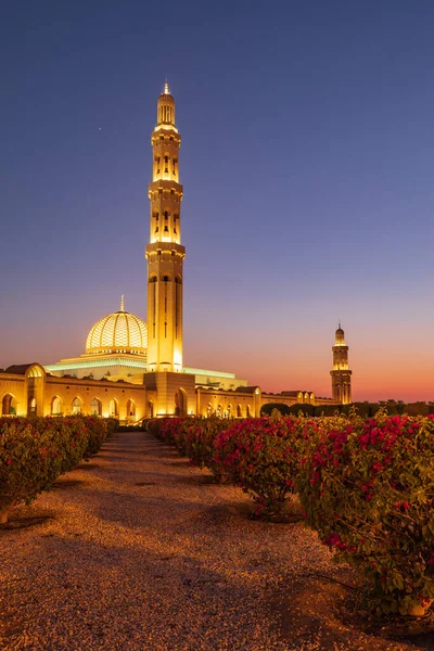 Naher Osten Arabische Halbinsel Oman Maskat Sonnenuntergang Blick Auf Die — Stockfoto