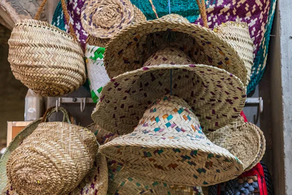 Oriente Medio Península Arábiga Omán Dakhiliyah Nizwa Sombreros Paja Venta — Foto de Stock