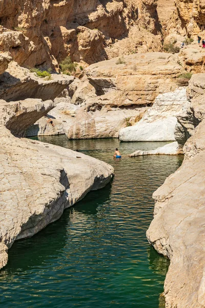 Oriente Medio Península Arábiga Omán Batinah Sur Wadi Bani Khalid — Foto de Stock