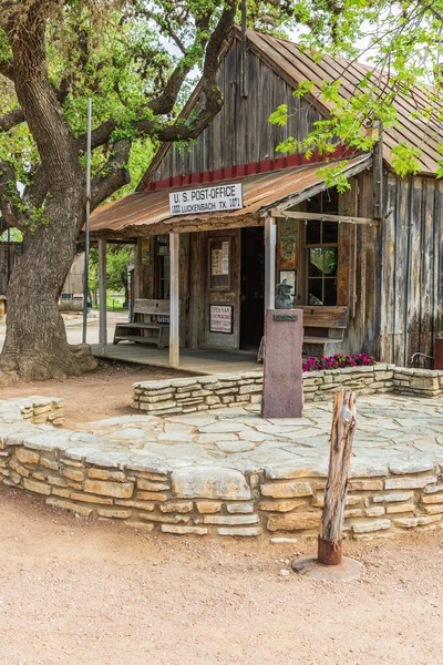 Luckenbach Texas Verenigde Staten April 2021 Postkantoor Condado Bandera Texas — Stockfoto