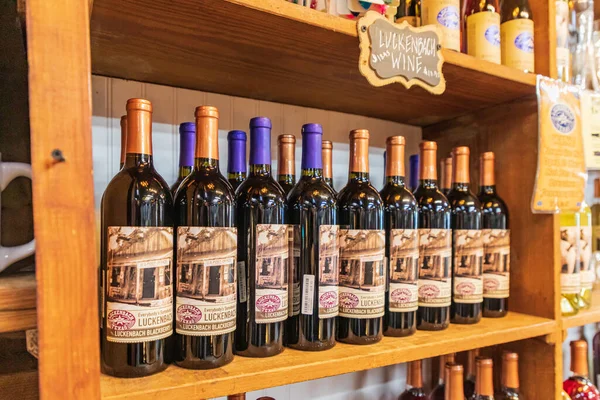 Luhbach Texas Usa Апреля 2021 Года Вино Продажи Туристическом Магазине — стоковое фото