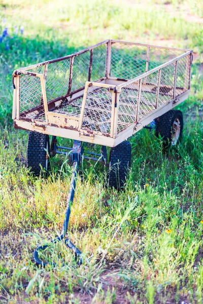 Llano Texas Verenigde Staten Een Roestige Wagen Texas Heuvelland — Stockfoto