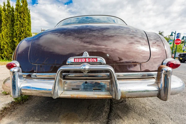 Palouse Washington Usa May 2021 Chrome Rear Bumper Vintage Hudson — Stock Photo, Image