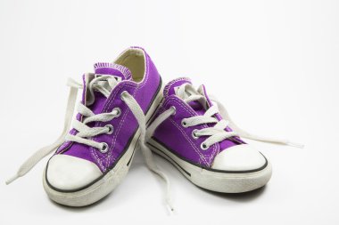 little girl sneakers shoes clipart