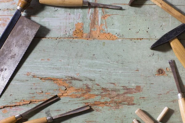 Conjunto de herramientas de carpintería — Foto de Stock
