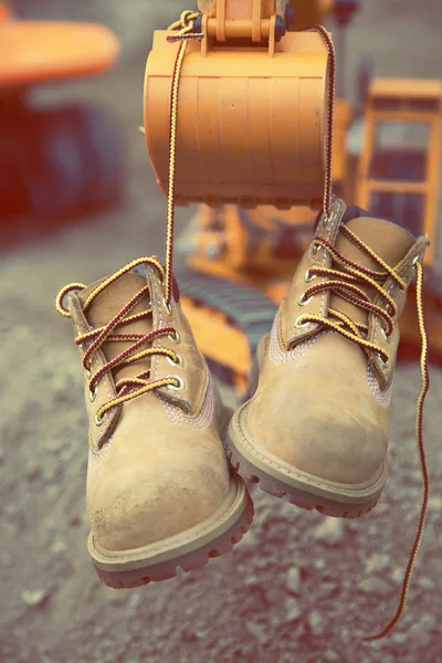 Boots child outdoor — Stock Photo, Image