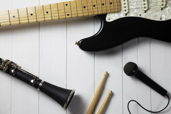 Instrumentos para una banda de blues — Foto de Stock