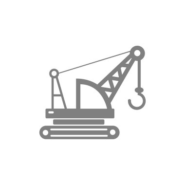 simge vektörü stok vinç endüstriyel şablon tasarımı zarif