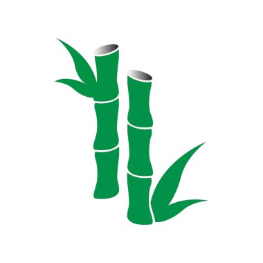 simge vektör stoku bambu ağaçları illüstrasyon tasarımı