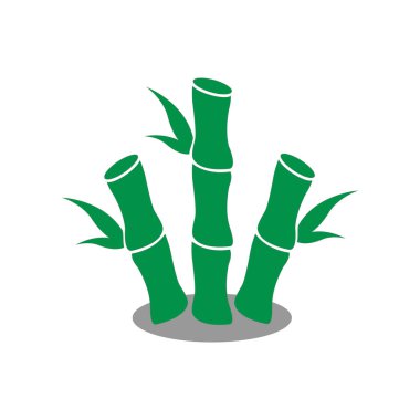 simge vektör stoku bambu ağaçları illüstrasyon tasarım modu