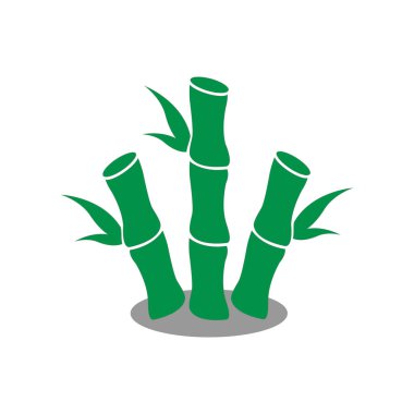 simge vektörü bambu yeşili çizim zarif