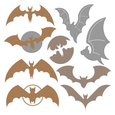 yarasa simgesi vektör çizim modu