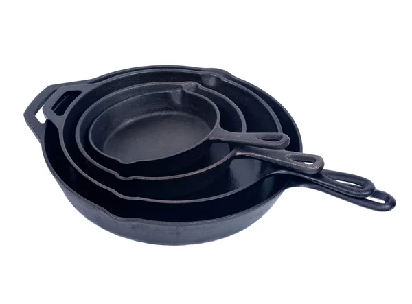 Öntöttvas skillets — Stock Fotó