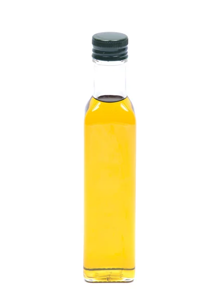 Aceite de oliva virgen en la botella —  Fotos de Stock