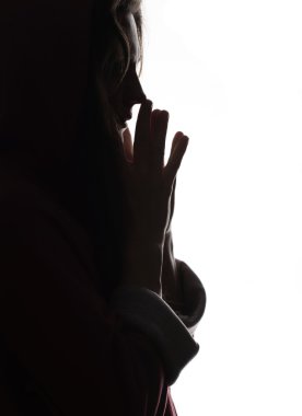 genç kadın silüeti