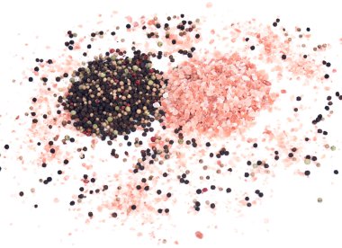 Himalaya pembe tuz ve gökkuşağı karabiber