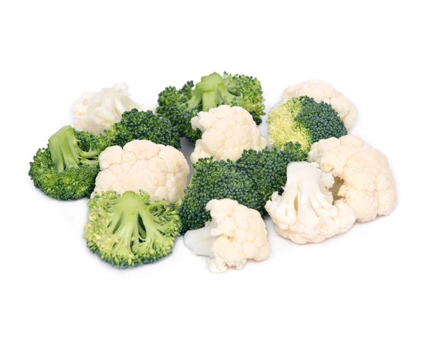 Coliflor orgánica fresca y brócoli —  Fotos de Stock