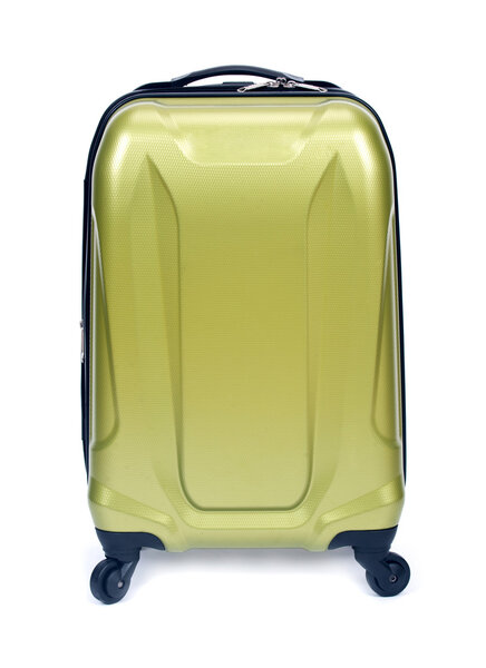 Green hardshell luggage