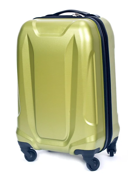 Green hardshell luggage — Stock Photo, Image
