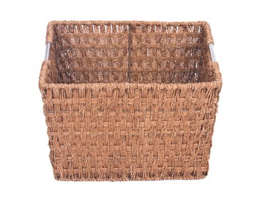 Vintage seagrass depolama sepeti