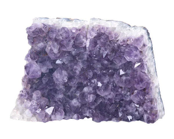 Pedra preciosa roxa de quartzo ametista — Fotografia de Stock